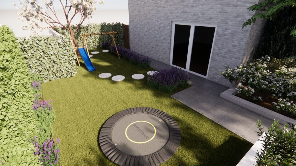 Zijtuin vanaf bovenaf